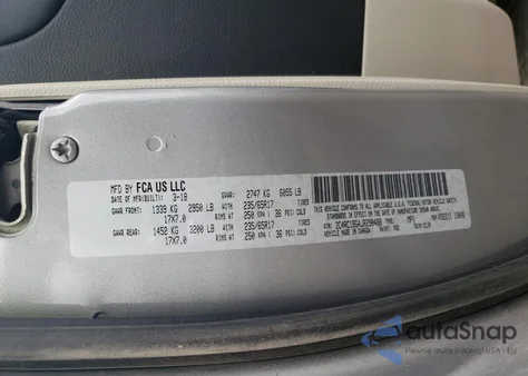 2018 Chrysler Pacifica Touring L z USA, uszkodzony, nr VIN 2C4RC1BG4JR290488